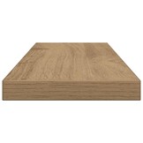 vidaXL Wandschappen 4 st 60x20x1,5 cm bewerkt hout artisanaal eiken