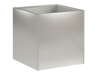 vidaXL Plantenbak zilver 35 x 35 x 35 cm Roestvrij staal