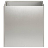 vidaXL Plantenbak zilver 35 x 35 x 35 cm Roestvrij staal