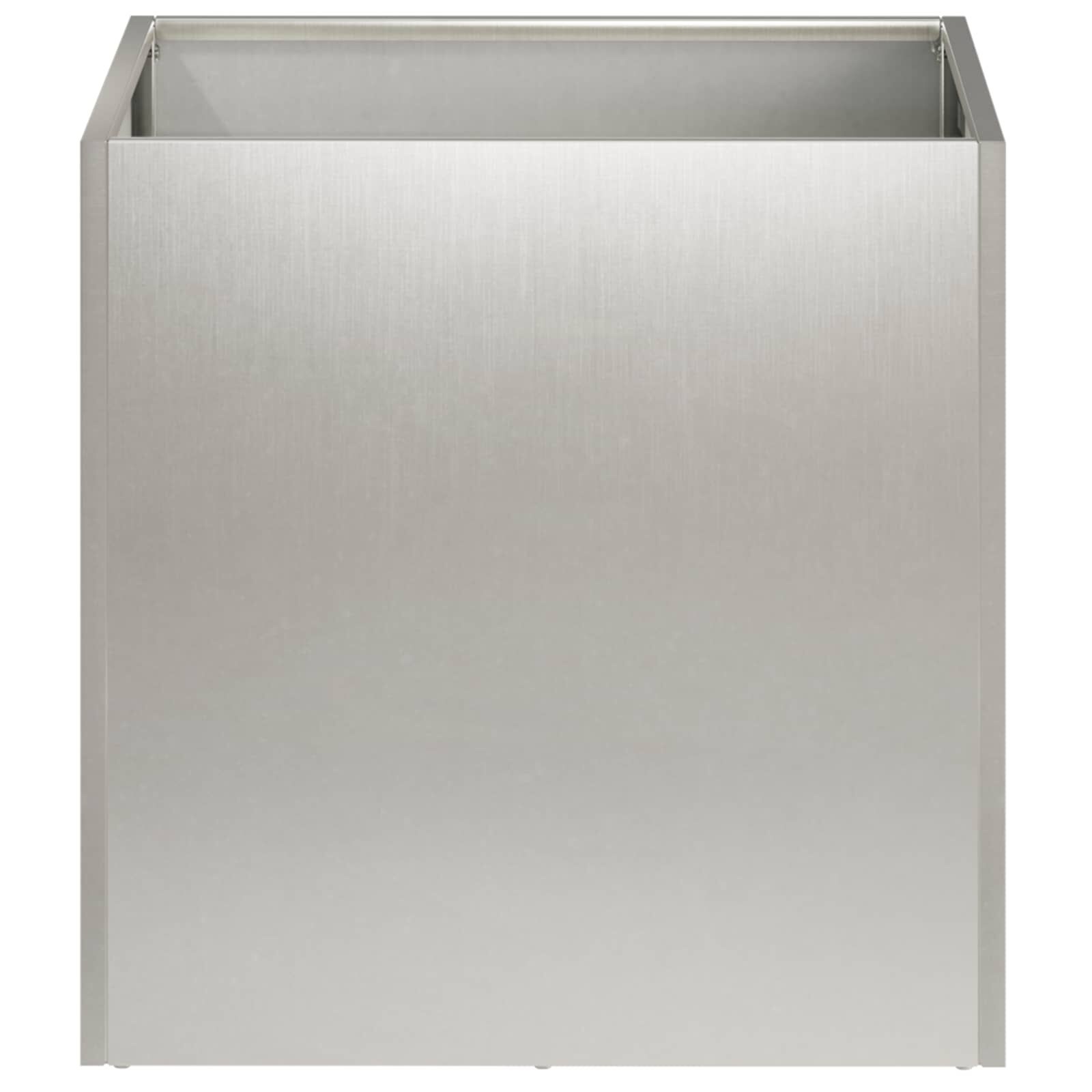 vidaXL Plantenbak zilver 35 x 35 x 35 cm Roestvrij staal