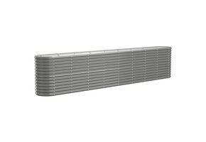 Plantenbak Grijs Gepoedercoat Staal 332x40x68 cm - 54% Korting