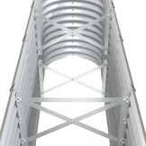 vidaXL Plantenbak 332x40x68 cm gepoedercoat staal grijs