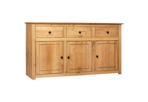 Massief Grenenhouten Dressoir met 3 Lades & Deuren - 35% Korting