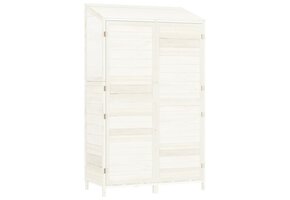 Houten Tuinschuur 102x52x174,5 cm Wit - 59% Korting
