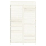 vidaXL Tuinschuur 102x52x174,5 cm massief vurenhout wit