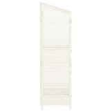 vidaXL Tuinschuur 102x52x174,5 cm massief vurenhout wit
