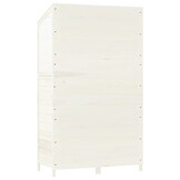 vidaXL Tuinschuur 102x52x174,5 cm massief vurenhout wit