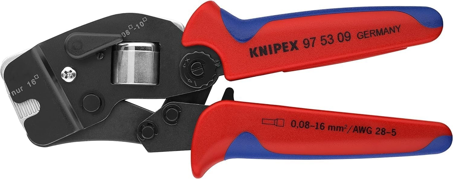 KNIPEX Zelfinstellende krimptang voor adereindhulzen, 97 53 09