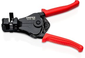 KNIPEX Afstriptang met precisie geslepen messen zwart gelakt, 12 21 180