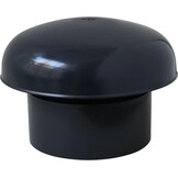 First Plast CDVM140A Ventilatiehoed kop Salator met net, leisteen, binnendiameter 140 mm