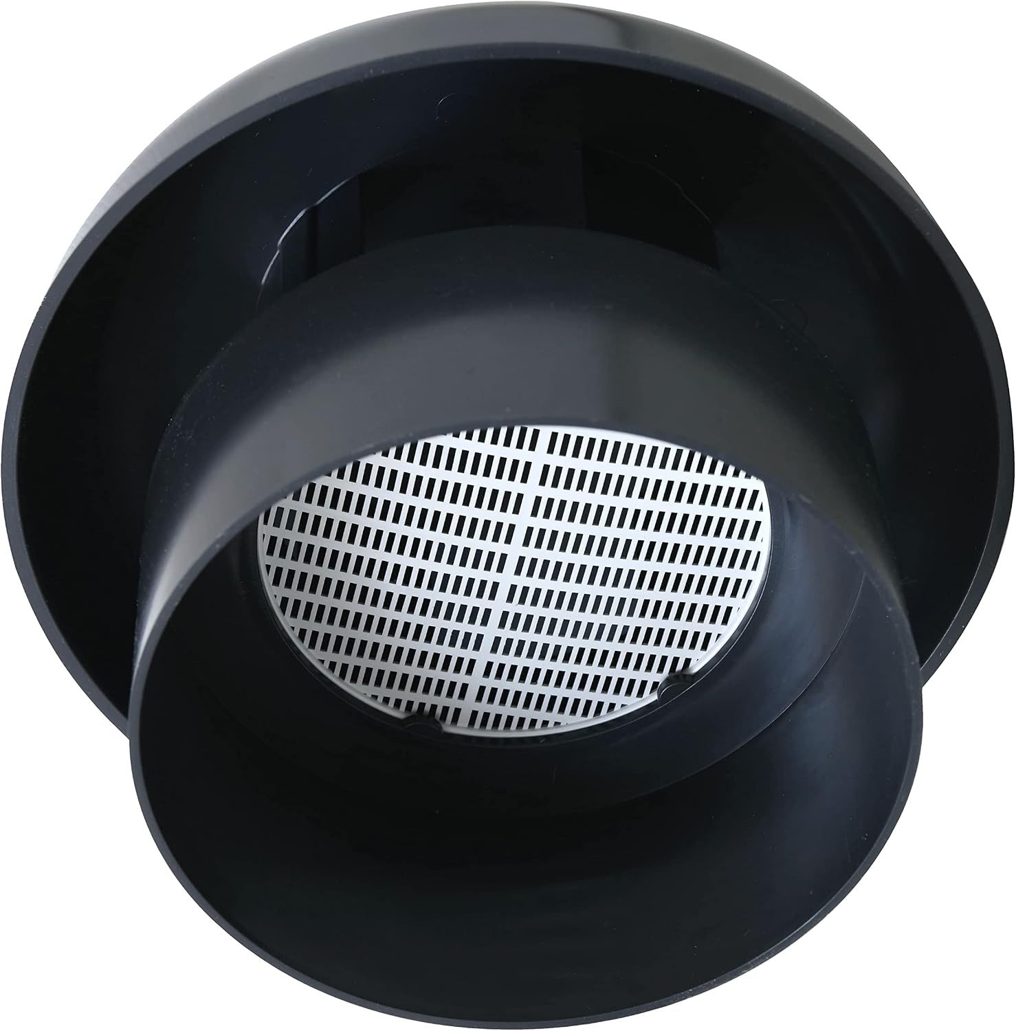 First Plast CDVM140A Ventilatiehoed kop Salator met net, leisteen, binnendiameter 140 mm