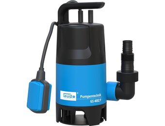 Güde 94630 - GS4002P - Dompelpomp voor afvalwater - Met vlotterschakelaar - 400 W - 7500 l/h Maximale opvoerhoogte 5 m [Energieklasse A], blauw/zwart