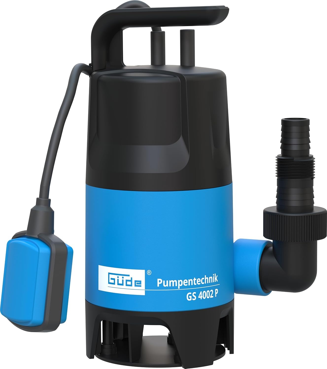 Güde 94630 - GS4002P - Dompelpomp voor afvalwater - Met vlotterschakelaar - 400 W - 7500 l/h Maximale opvoerhoogte 5 m [Energieklasse A], blauw/zwart