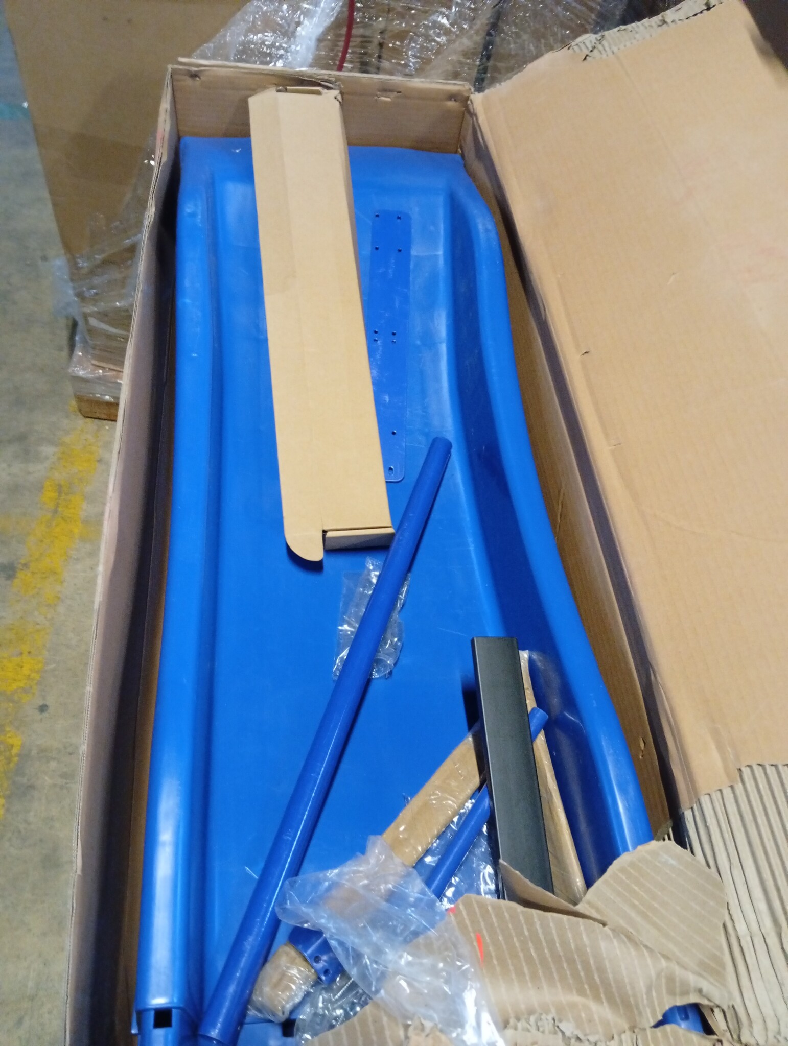 Blauwe Glijbaan Polypropeen 210x40 cm - 53% Korting!
