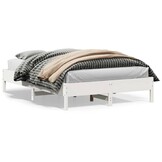 Wit Grenenhouten Bedframe 140x200 cm - 53% Korting