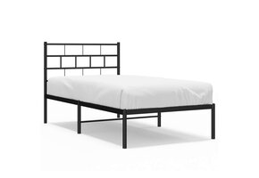 Stevig Zwart Metalen Bedframe met Hoofdbord - 34% Korting!