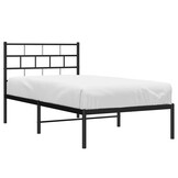 Stevig Zwart Metalen Bedframe met Hoofdbord - 34% Korting!