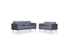 Bankstel stof donkergrijs - 35% korting