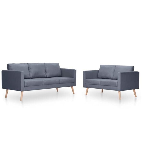 Bankstel stof donkergrijs - 35% korting