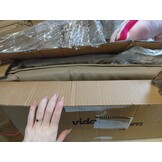 vidaXL Hoofdbordkussen "Viana" 200 cm kunstleer cappuccinokleurig