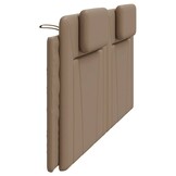 vidaXL Hoofdbordkussen "Viana" 200 cm kunstleer cappuccinokleurig