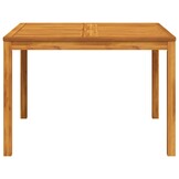 vidaXL Tuintafel 110x110x75 cm massief acaciahout