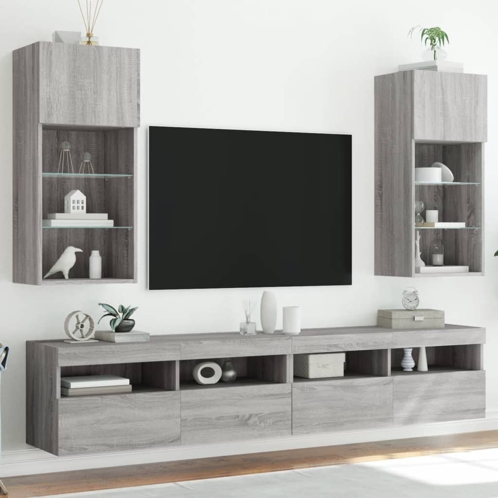 TV-meubels met LED-verlichting (2 stuks) - 63% korting
