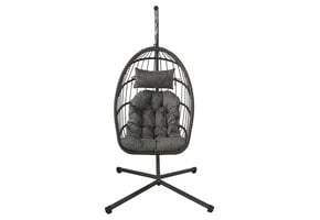 Grijze Inklapbare Hangstoel Egg Chair - Binnen & Buiten (42% Korting)