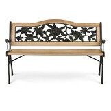 Parkbank met rugleuning 123,5 x 74 x 48 cm