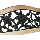 Parkbank met rugleuning 123,5 x 74 x 48 cm