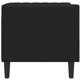 vidaXL Fauteuil Chesterfield Kunstleer Zwart - 54% Korting