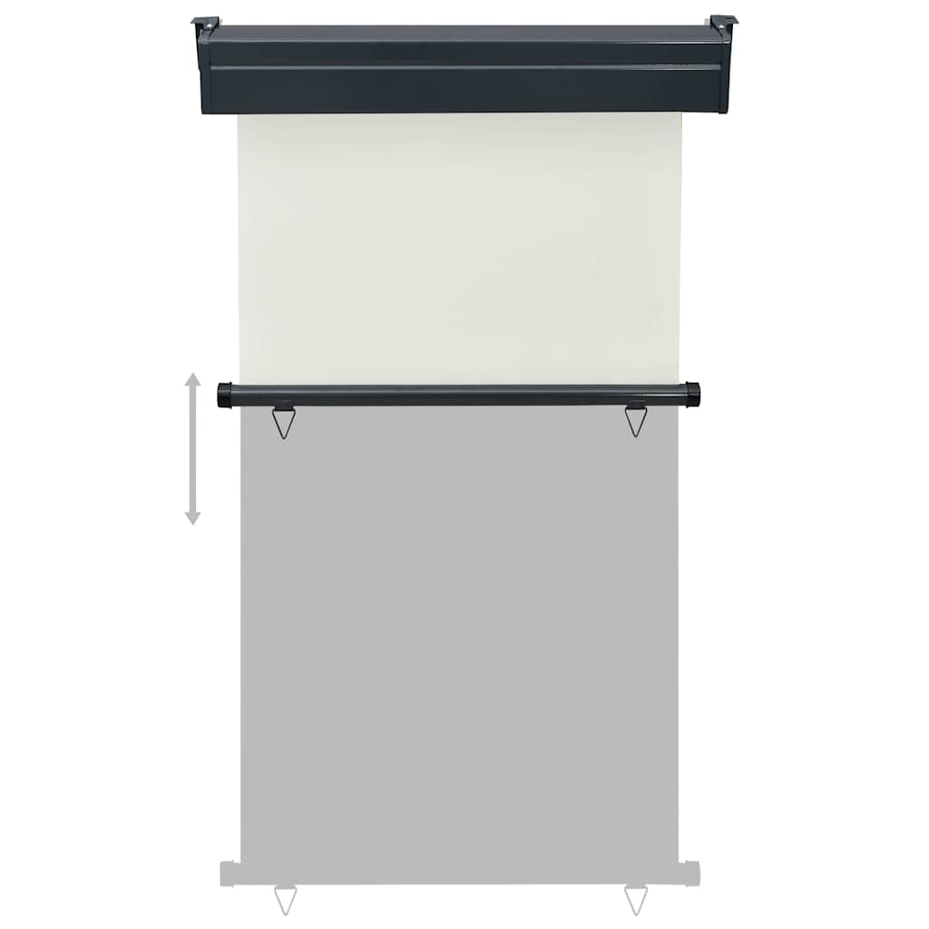 vidaXL Balkonscherm 105x250 cm crèmekleurig