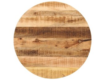 vidaXL Tafelblad rond Ø 70x2,5 cm massief ruw mangohout
