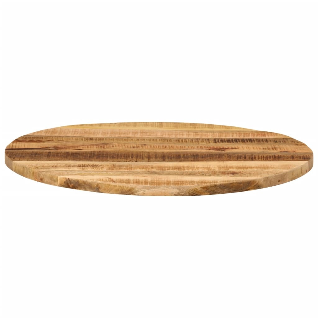 vidaXL Tafelblad rond Ø 70x2,5 cm massief ruw mangohout