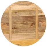 vidaXL Tafelblad rond Ø 70x2,5 cm massief ruw mangohout