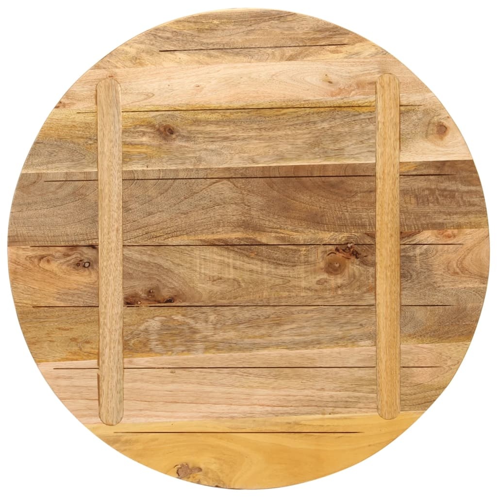 vidaXL Tafelblad rond Ø 70x2,5 cm massief ruw mangohout