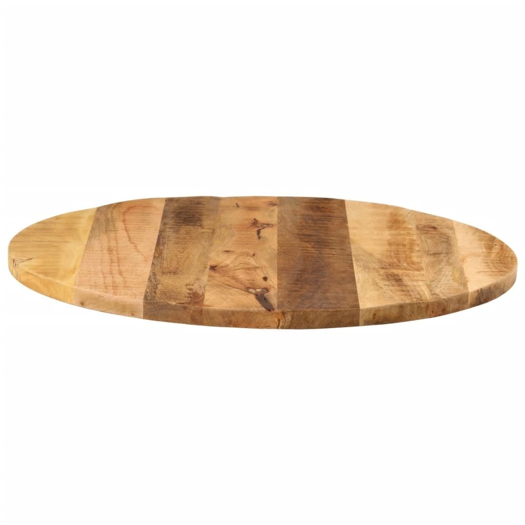 vidaXL Tafelblad rond Ø 70x2,5 cm massief ruw mangohout