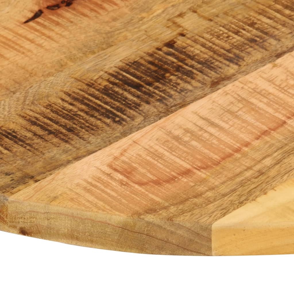 vidaXL Tafelblad rond Ø 70x2,5 cm massief ruw mangohout