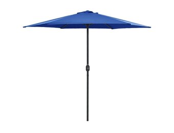 vidaXL Parasol met aluminium paal 270x246 cm azuurblauw