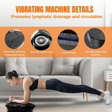 Trilplaat Fitness met 20 Trillingsniveaus en 8 Programma's - Kleur M1307
