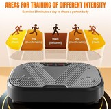 Trilplaat Fitness met 20 Trillingsniveaus en 8 Programma's - Kleur M1307