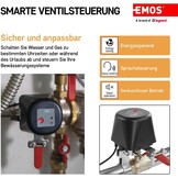 EMOS GoSmart Home Gemotoriseerde ventielsluiting voor water/gas, met app, Zigbee, auto-/handmatige bediening, timer, stille werking, 12 V voeding, compatibel met Google Home, Alexa