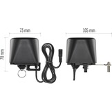 EMOS GoSmart Home Gemotoriseerde ventielsluiting voor water/gas, met app, Zigbee, auto-/handmatige bediening, timer, stille werking, 12 V voeding, compatibel met Google Home, Alexa