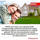 EMOS GoSmart Home Gemotoriseerde ventielsluiting voor water/gas, met app, Zigbee, auto-/handmatige bediening, timer, stille werking, 12 V voeding, compatibel met Google Home, Alexa