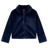 vidaXL Kinderjas 128 kunstvacht marineblauw