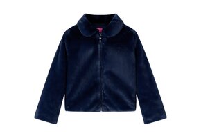 VidaXL Kinderjas met Kunstbont (Marineblauw, Maat 128) - 49% Korting!