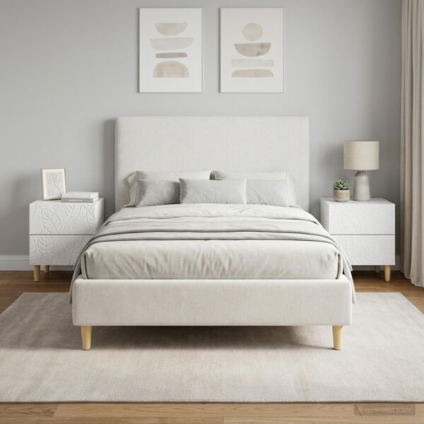 vidaXL Nachtkastje 2 st Wit 43 x 34,5 x 48 cm Bewerkt hout