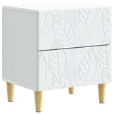vidaXL Nachtkastje 2 st Wit 43 x 34,5 x 48 cm Bewerkt hout