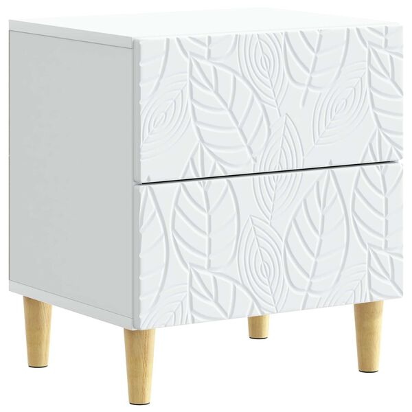 vidaXL Nachtkastje 2 st Wit 43 x 34,5 x 48 cm Bewerkt hout