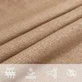 VidaXL Zonnezeil Taupe 2.5x4m - 33% Korting